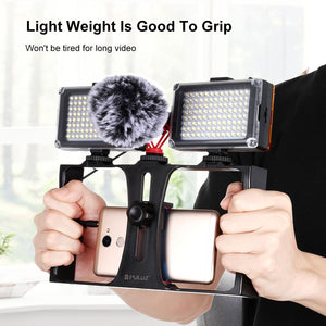 Smartphone Video Rig | For Vlogging & Filmmaking | Blue