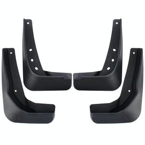 4 Pcs Car Auto Semi-Rigid PVC Splash Flaps Fender Guard for Audi A3 Sedan 2014