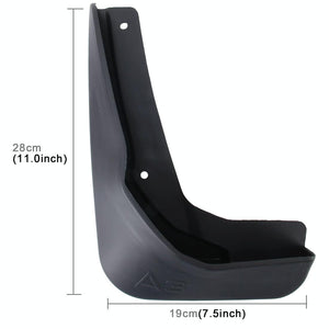 4 Pcs Car Auto Semi-Rigid PVC Splash Flaps Fender Guard for Audi A3 Sedan 2014