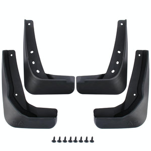 4 Pcs Car Auto Semi-Rigid PVC Splash Flaps Fender Guard for Audi A3 Sedan 2014