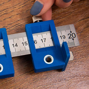 Aluminum Punch Locator for Cabinet Doors | All Aluminum Alloy | Black