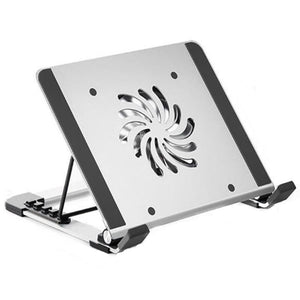 Portable Foldable Laptop Stand with Adjustable Fan | Aluminum
