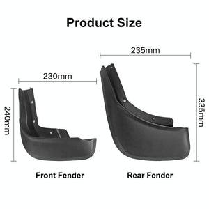 For Volvo XC60 2014-2017 | 4 Pcs / Set Car Auto Soft Plastic Splash Flaps Fender Guard