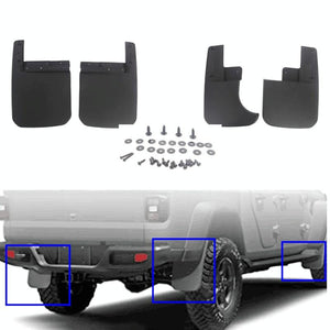 Car ABS Splash Flaps Fender Guard for Jeep Wrangler JT 2019-2021