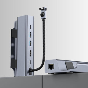 6-in-1 Docking Station for Steam Deck | HDMI | RJ45 | USB 3.0 | USB-C PD 100W