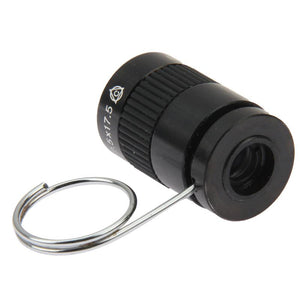 Compact 2.5x17.5 Monocular Telescope | Pocket | Thumb Use | Black