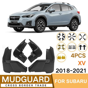 For Subaru XV 2018-2021 | 4 Pcs / Set Car Auto Soft Plastic Splash Flaps Fender Guard