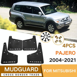 For Mitsubishi Pajero 2004-2021 | 4 Pcs / Set Car Auto Soft Plastic Splash Flaps Fender Guard