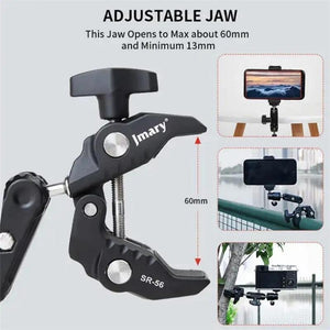 Aluminum Handlebar Magic Arm Rod Mount | Crab Clamp