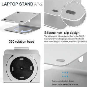 Adjustable Laptop Stand | 360° Rotation | For 11-17 Inch Notebooks