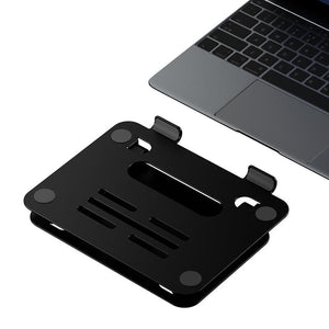 Double-Layer Aluminum Alloy Folding Stand for Notebooks & Tablets