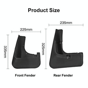 For Mitsubishi Outlander 2015-2019 | 4 Pcs / Set Car Auto Soft Plastic Splash Flaps Fender Guard