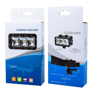 Waterproof Video Light | Action Cameras | 3 Modes