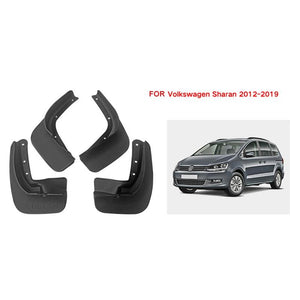 Volkswagen Sharan 2012-2019 | 4Pcs / Set Car Auto Soft Plastic Splash Flaps | Fender Guard