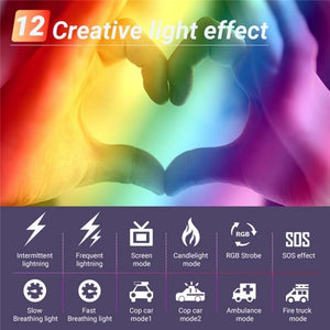 12 Effects RGB Pocket Fill Light with 0.96 TFT Screen for M1SE Photography