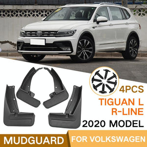 For Volkswagen Tiguan LR-Line 2018-2020 | 4 Pcs / Set Car Auto Soft Plastic Splash Flaps Fender Guard