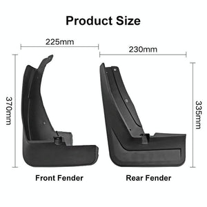 For Volkswagen Tiguan LR-Line 2018-2020 | 4 Pcs / Set Car Auto Soft Plastic Splash Flaps Fender Guard