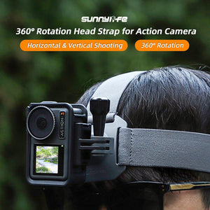 Adjustable 360 Degree Head Strap for Action Cameras | Camouflage