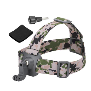 Adjustable 360 Degree Head Strap for Action Cameras | Camouflage