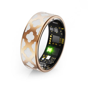 Smart Ring | Heart Rate | Blood Oxygen | Sleep Monitoring | Multiple Sports Modes | Rose Gold | Size 13
