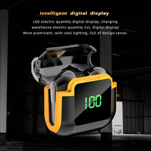 Bluetooth Earphones | Pro 90 | Digital Display | HiFi Sound | Black