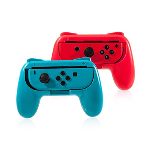 Improved Joy-Con Grip | For Nintendo Switch | Better Control | Red + Blue