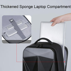 Waterproof Laptop Backpack | USB Port | Large Capacity | Light Grey