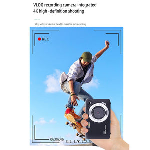 Portable 16X Zoom HD Digital Camera with 2.88 IPS Screen | Champagne Gold