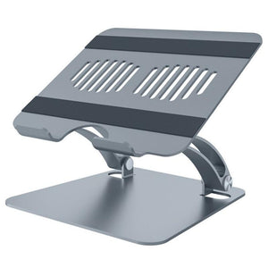 Adjustable Laptop Stand | Aluminum Alloy Desktop Riser | Silver