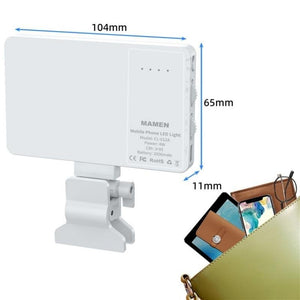 Portable LED Fill Light | Phone | Laptop | Video Conferencing | Black