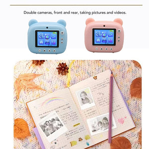 Instant Print Camera for Kids with Dual Lens & 2.4-inch Screen | Pink