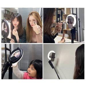 Selfie Live Broadcast Ring Light for Beautifying & Fill Lighting