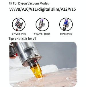 Universal Vacuum Suction Tip Adapter | For Dyson Vacs | Yellow