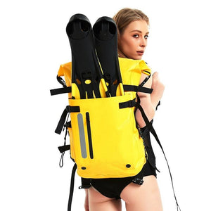 Waterproof Diving Fins Bag | Scuba Swimming Backpack | Black