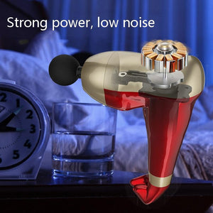 USB Massage Gun | Red | Arm Shape | Compact for Muscle Relaxation