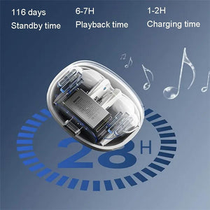 Noise-Cancelling Bluetooth Earphones | Wireless | Ivory White | Music + Calls