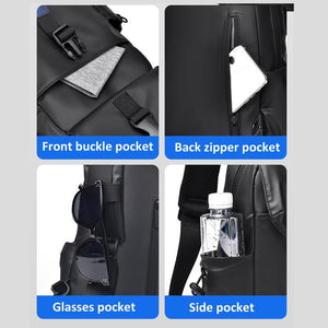 Lightweight Waterproof Men Chest Bag | Cycling Shoulder Bag | Black