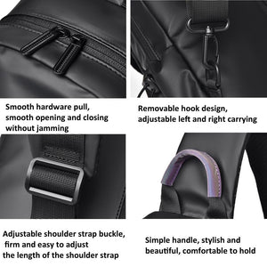 Lightweight Waterproof Men Chest Bag | Cycling Shoulder Bag | Black