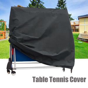 Waterproof Outdoor Table Tennis Cover | 165x70x185cm | Black / Silver