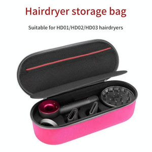 Hard Shell Storage Bag for Dyson HD01 / HD03 Hair Dryer | Rose Red
