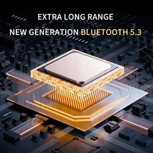 Stereo Wireless Earphones | Hanging Ear | With Charging Case | Black