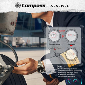 Stainless Steel Multifunction Smart Watch for Men | Waterproof