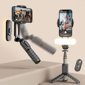 Handheld Stabilizer with Removable Fill Light & App | Black
