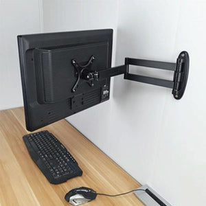 Universal Swivel Wall Mount for Computer Monitors | Black