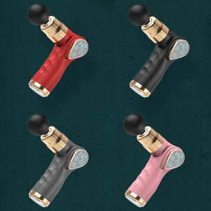Compact LCD Muscle Massager with Mini Fascia Gun | Black