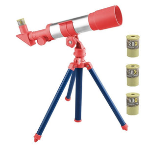 High-Definition Children’s Telescope | For Science Education | A Model | Red