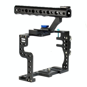Panasonic Lumix GH3 / GH4 Video Cage Stabilizer with Metal Handle | Black
