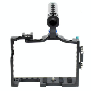 Panasonic Lumix GH3 / GH4 Video Cage Stabilizer with Metal Handle | Black