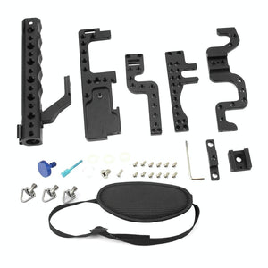 Panasonic Lumix GH3 / GH4 Video Cage Stabilizer with Metal Handle | Black