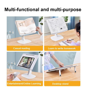 Portable Foldable Laptop Stand | Heightening Bracket | Multifunctional | White